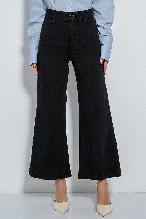 pinkwoman Ντένιμ κιλότ (BLACK) - 2