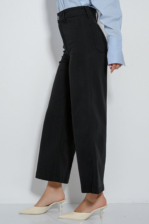 pinkwoman Ντένιμ κιλότ (BLACK) - 3