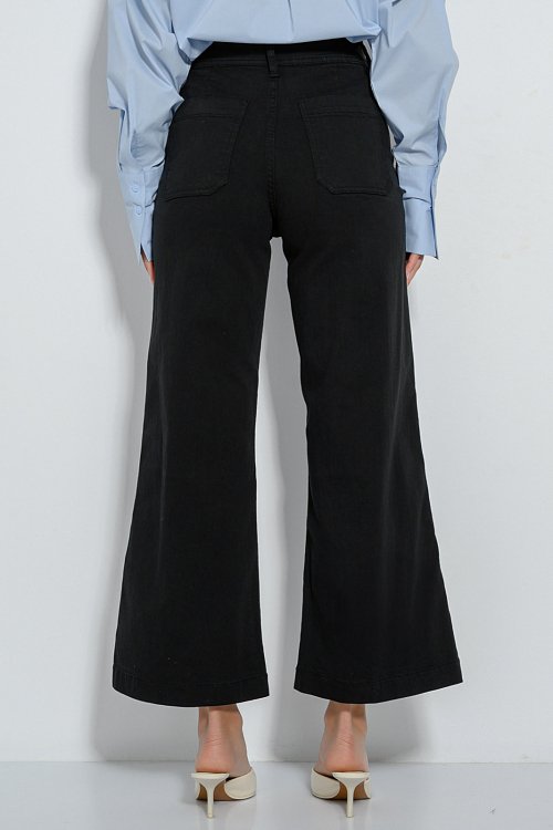 pinkwoman Ντένιμ κιλότ (BLACK) - 4