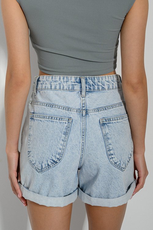 Mom fit ντένιμ σορτς