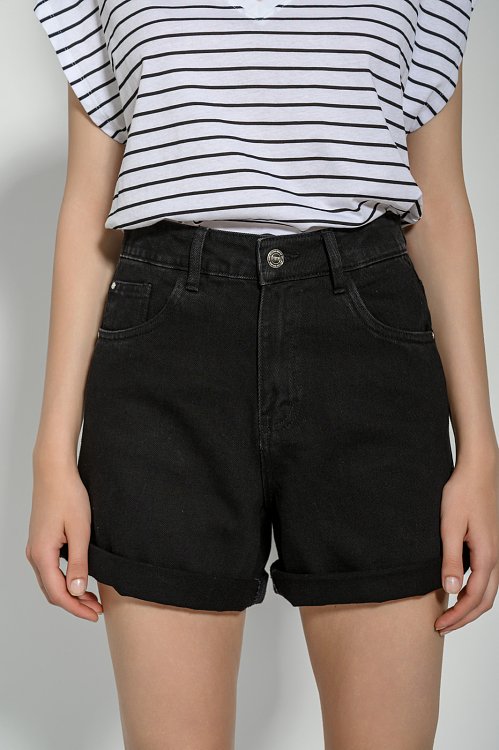 Mom fit ντένιμ σορτς