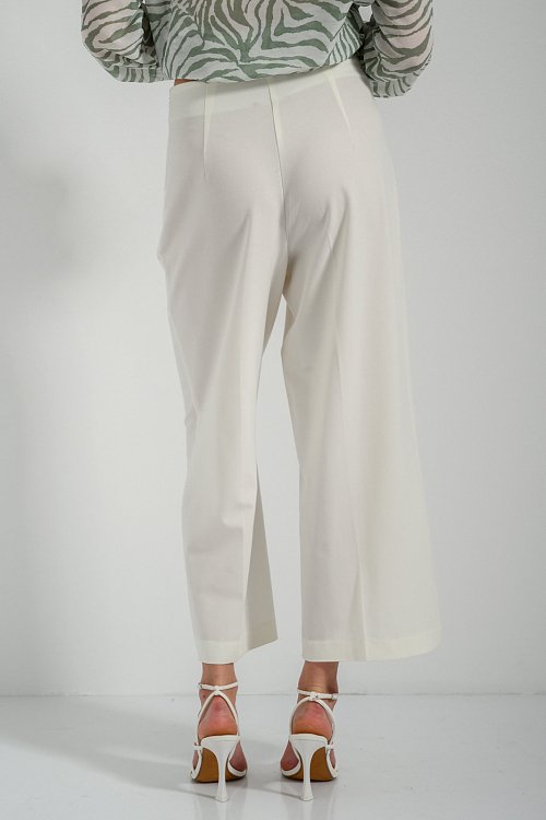 Culottes with pleated details