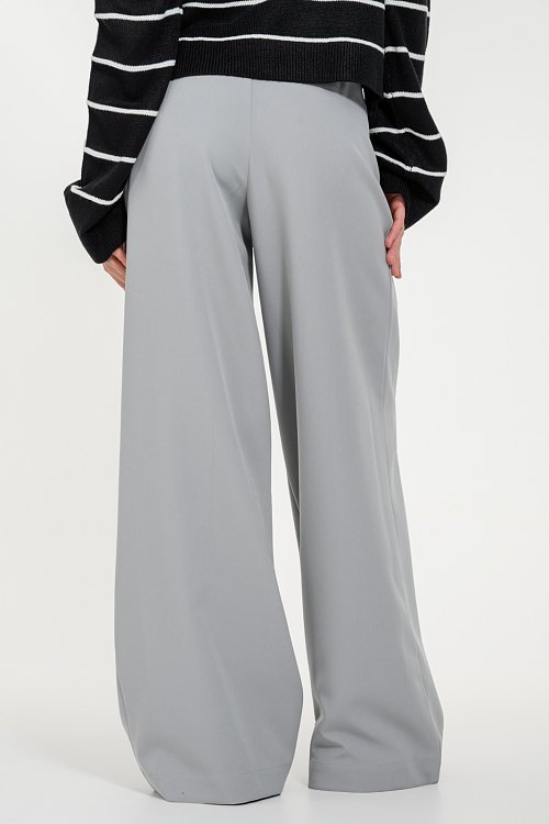 Wide leg παντελόνι με πιέτες