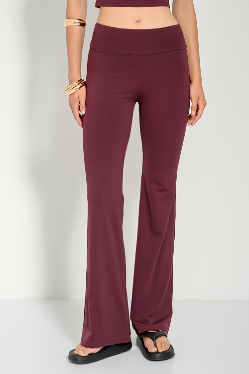 Flared lycra trousers