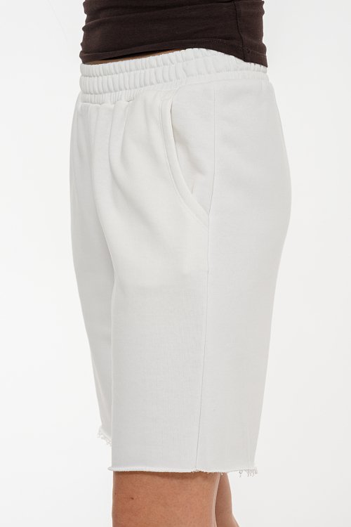 Φούτερ βερμούδα με λάστιχο στη μέση (OFF WHITE) φωτογραφία