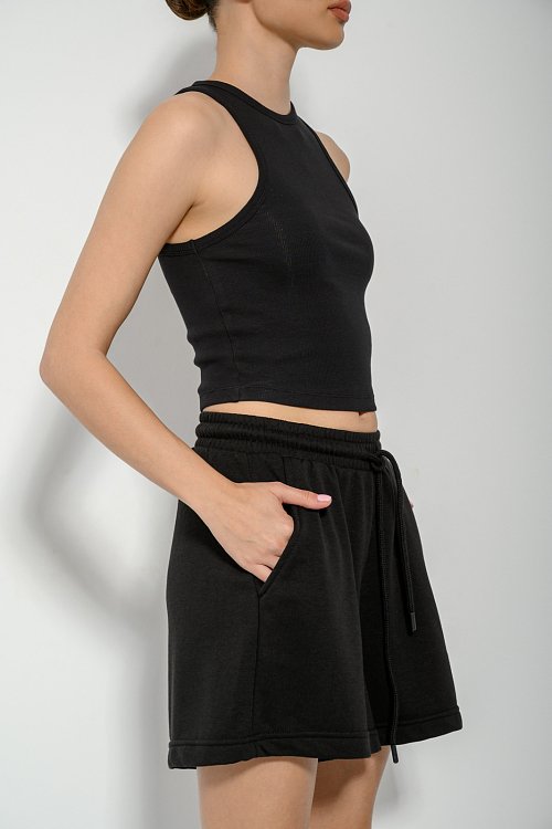 Bermuda sweatshorts with pockets