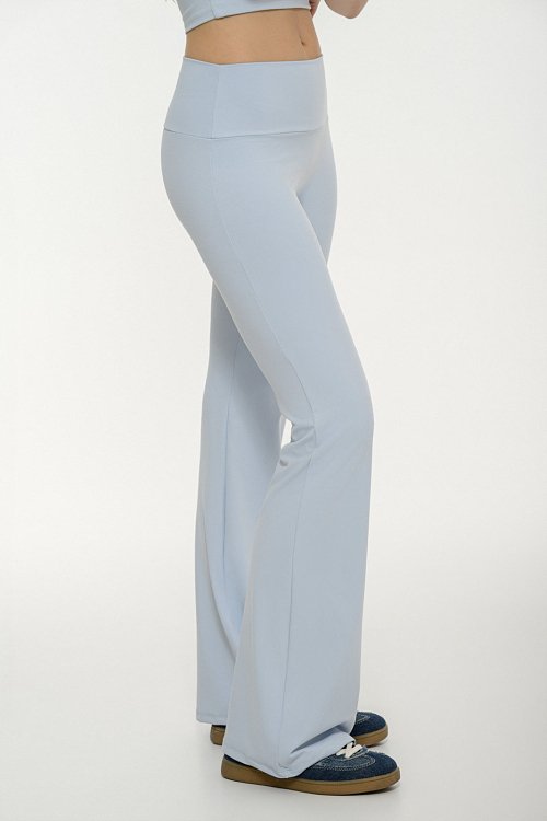 Flared lycra trousers