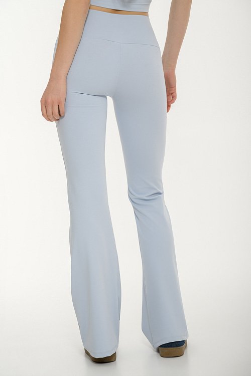 Flared lycra trousers