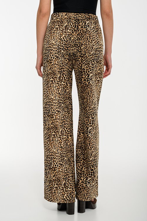 pinkwoman Wide leg λεοπάρ παντελόνι (MULTI) - 4