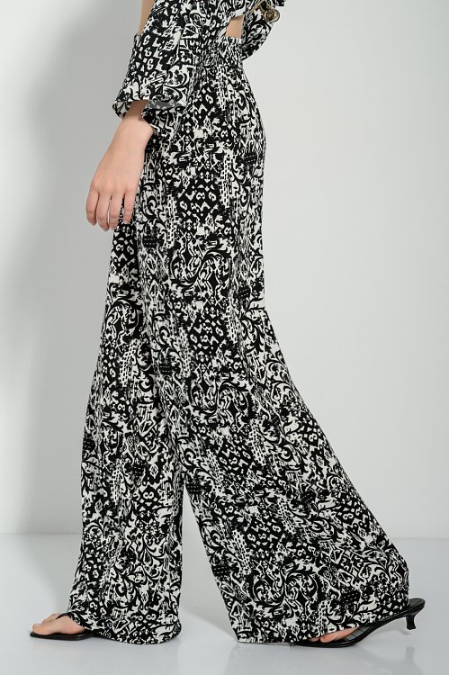 pinkwoman Wide leg παντελόνα με print (MULTI) - 4