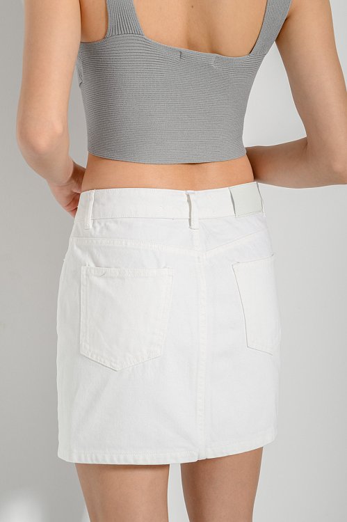 Denim mini skirt