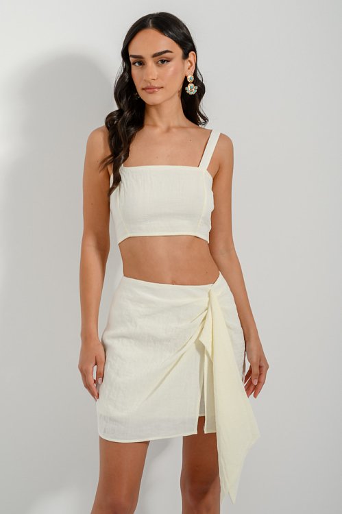 Mini skirt with cut out detail