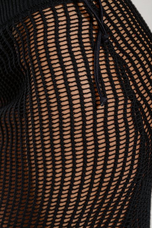 Midi crochet knitted skirt