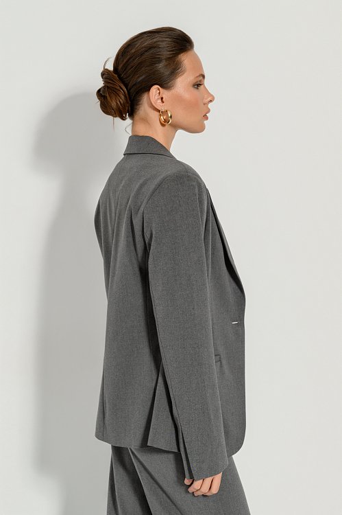 Blazer with shoulder pads