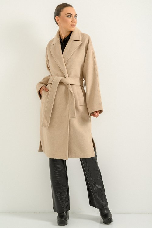 Coat with wool blend