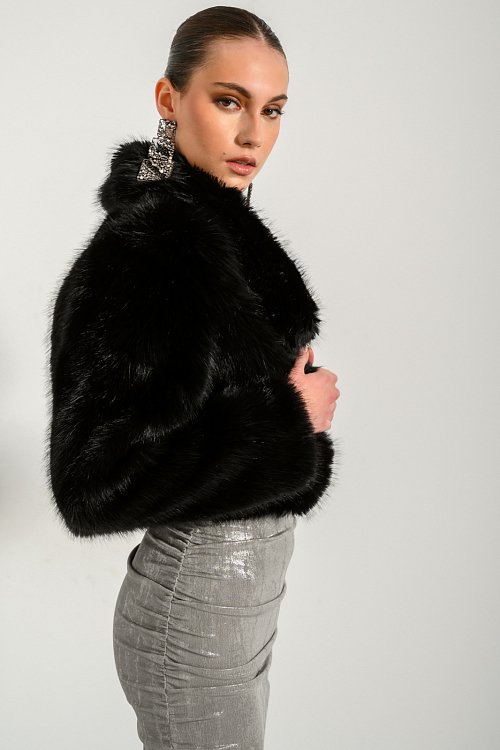 Faux fur jacket