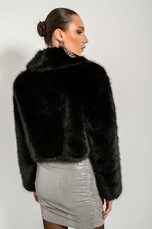Faux fur jacket