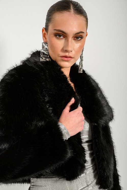 Faux fur jacket