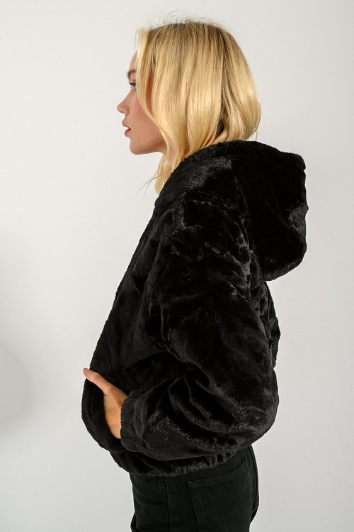 Faux fur jacket