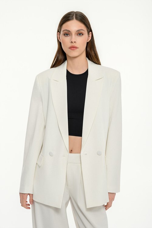 pinkwoman Σταυρωτό oversized μπλέιζερ (SUGAR) - 3
