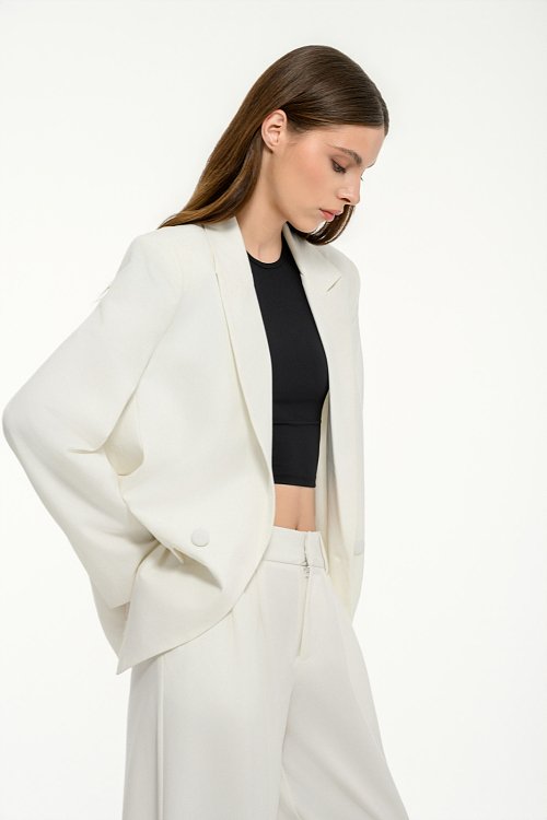 pinkwoman Σταυρωτό oversized μπλέιζερ (SUGAR) - 4