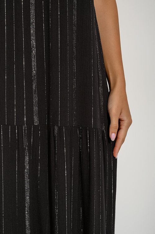 Maxi dress with lurex details