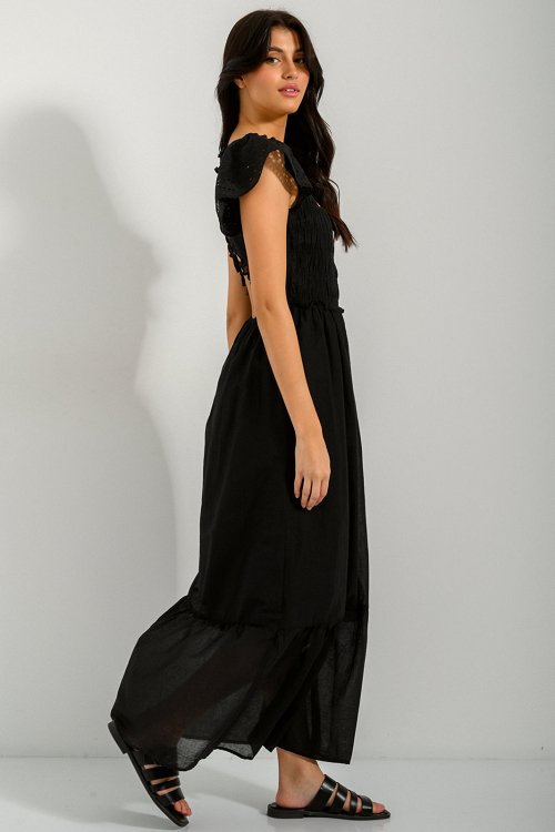 Maxi dress with back cut out detail