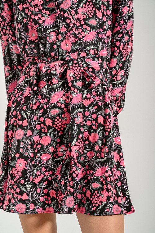 Mini floral chemise dress