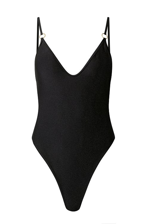 Swimsuit with small hoop details