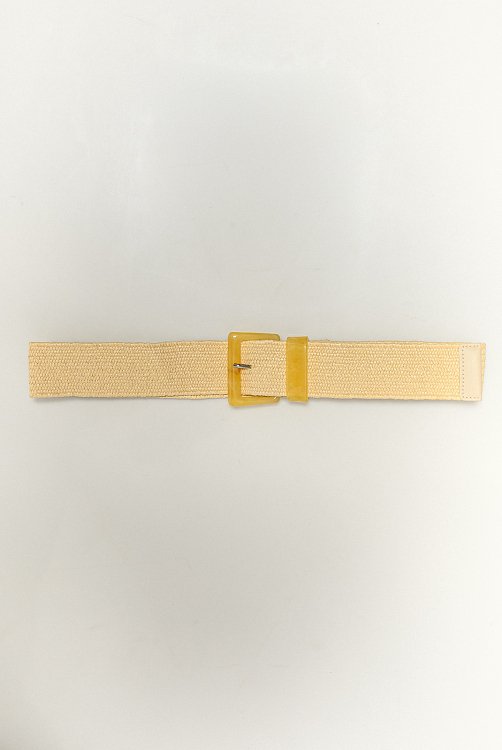 Straw belt with bony buckle