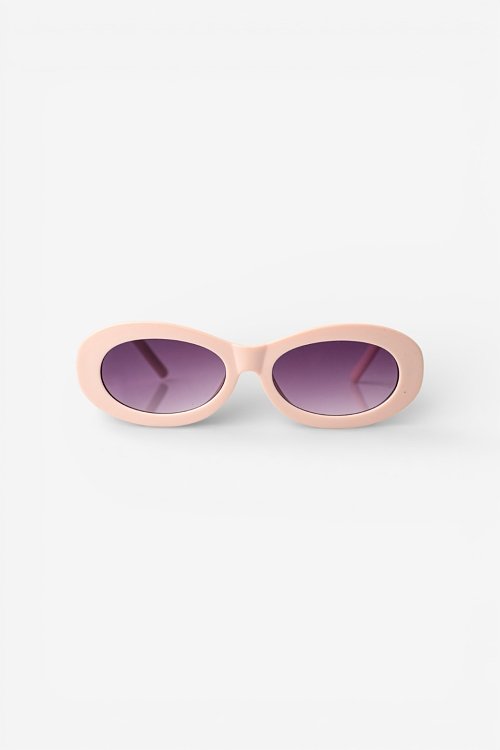 Oval pink sunglasses