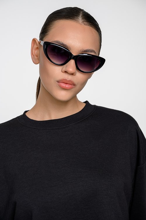 Γυαλιά ηλίου cat eye μαύρα (BLACK)