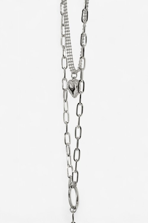 Σετ κολιέ με καρδιά (SILVER) φωτογραφία