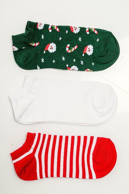 Αξεσουάρ>Κάλτσες Σετ με 3 ζεύγη χριστουγεννιάτικες κάλτσες (MULTI)