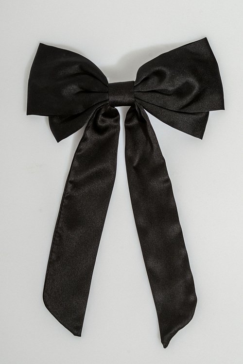 Ribbon with satin effect and clip