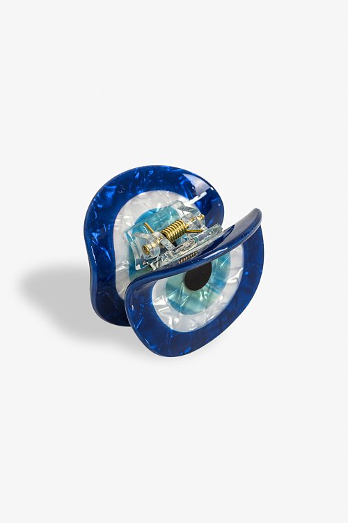 Evil eye hair claw clip
