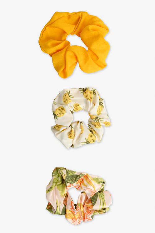 Σετ 3 scrunchies λαστιχάκια μαλλιών