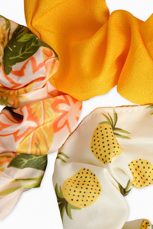 Σετ 3 scrunchies λαστιχάκια μαλλιών