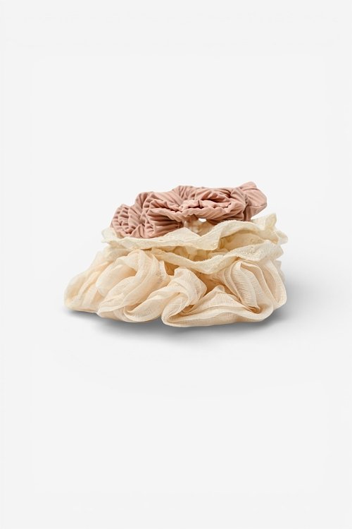 Σετ 3 scrunchies λαστιχάκια μαλλιών