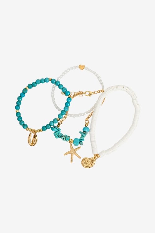 Σετ βραχιόλια με χάντρες και charms