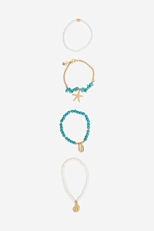 Σετ βραχιόλια με χάντρες και charms