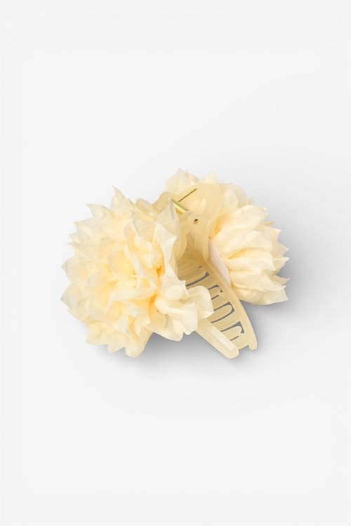 Flower shaped hair claw clip