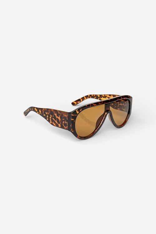 Shield tortoiseshell sunglasses