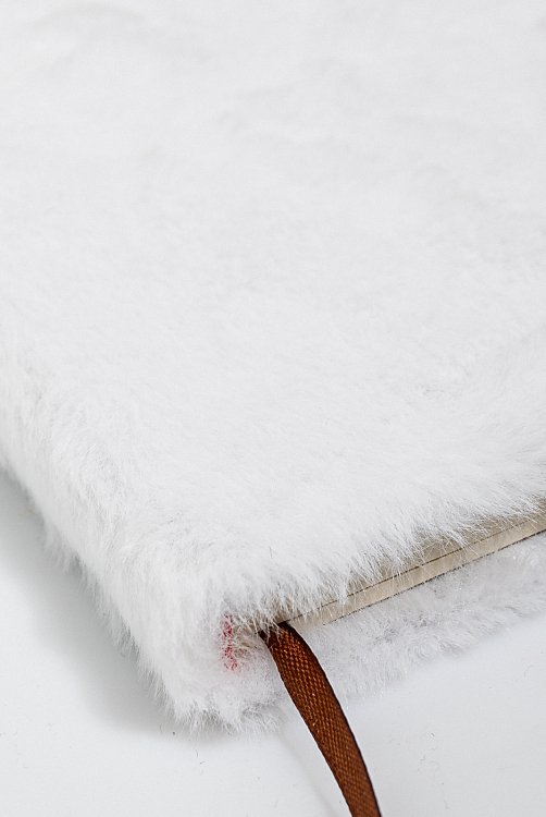 Set fluffy notebook with pen