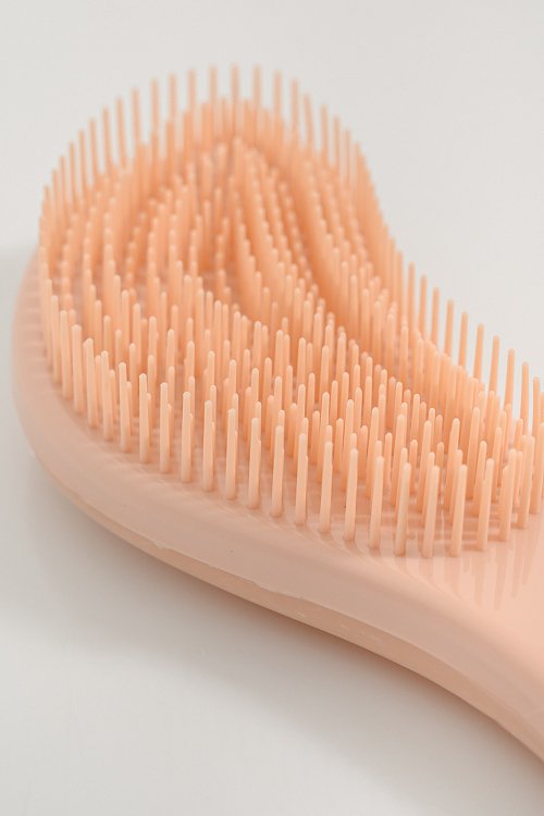Marble hair brush for detangling