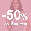 Tops -50% on the 2nd item