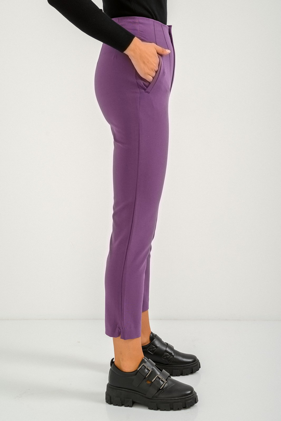 Casual Plain Tapered/Carrot Khaki Women's Pants (Women's) - Walmart.com