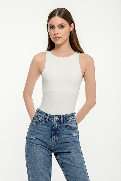Lycra sleeveless bodysuit