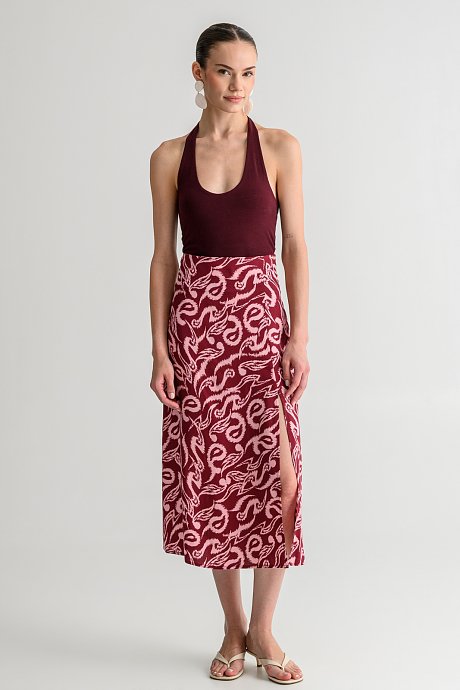 Top with halter neckline