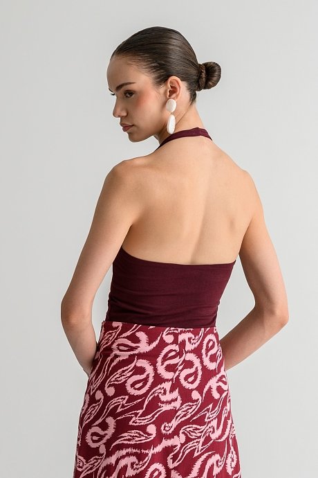 Top with halter neckline
